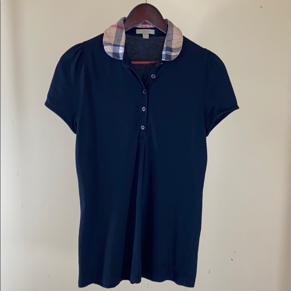 Burberry black polo shirt